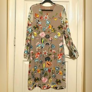 Philosophy Embroidered Dress Beige Size XL NWT